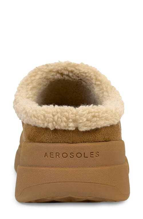 Aerosoles Flory Faux Shearling Slipper In Brown