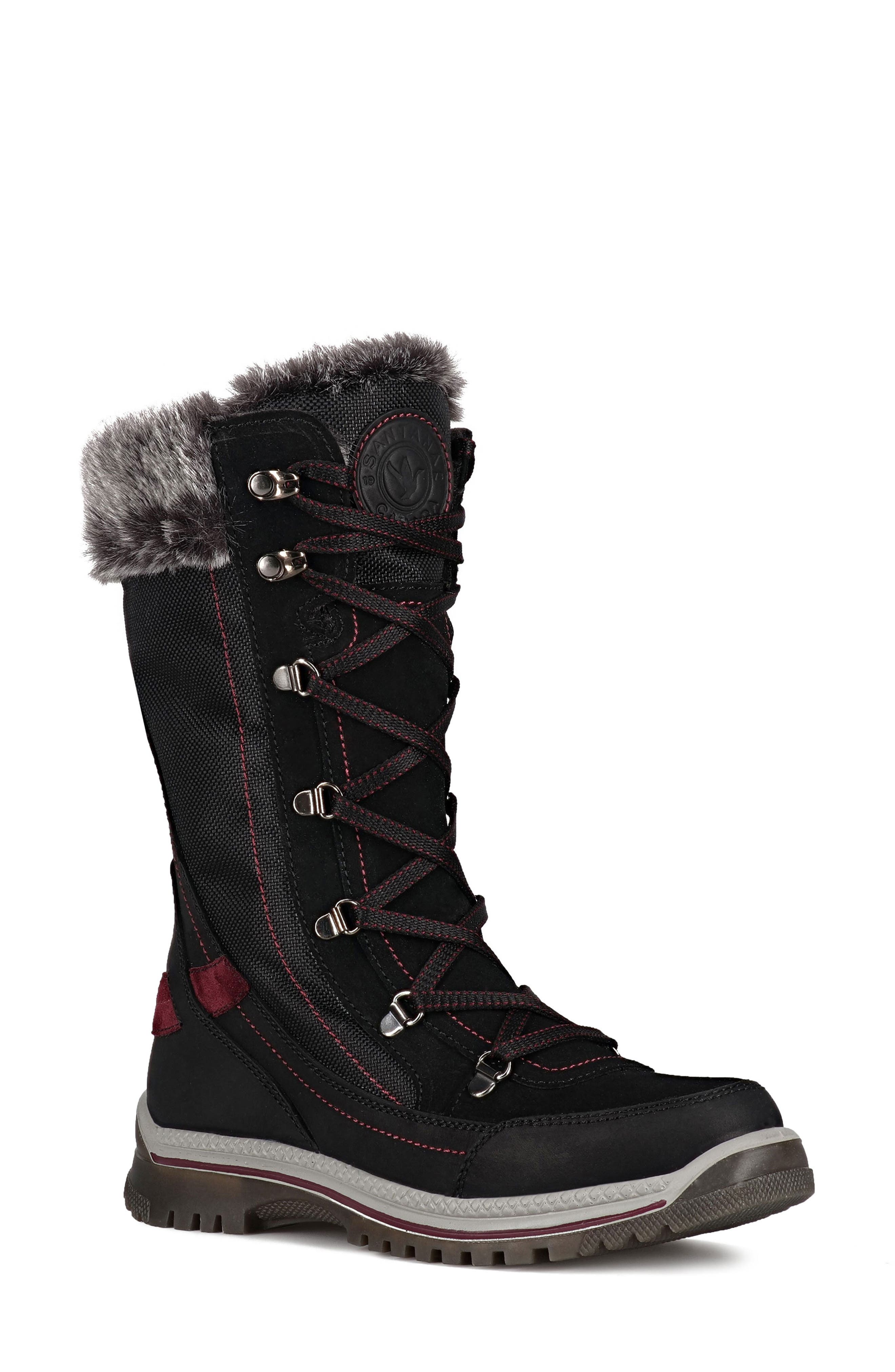 Santana Canada Micah Faux Fur Waterproof Boot, Main, color, 