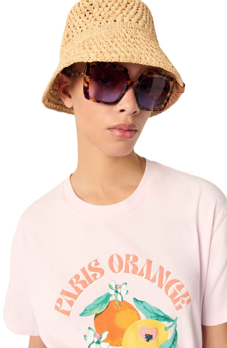 maje Printed T-shirt, Alternate, color, 