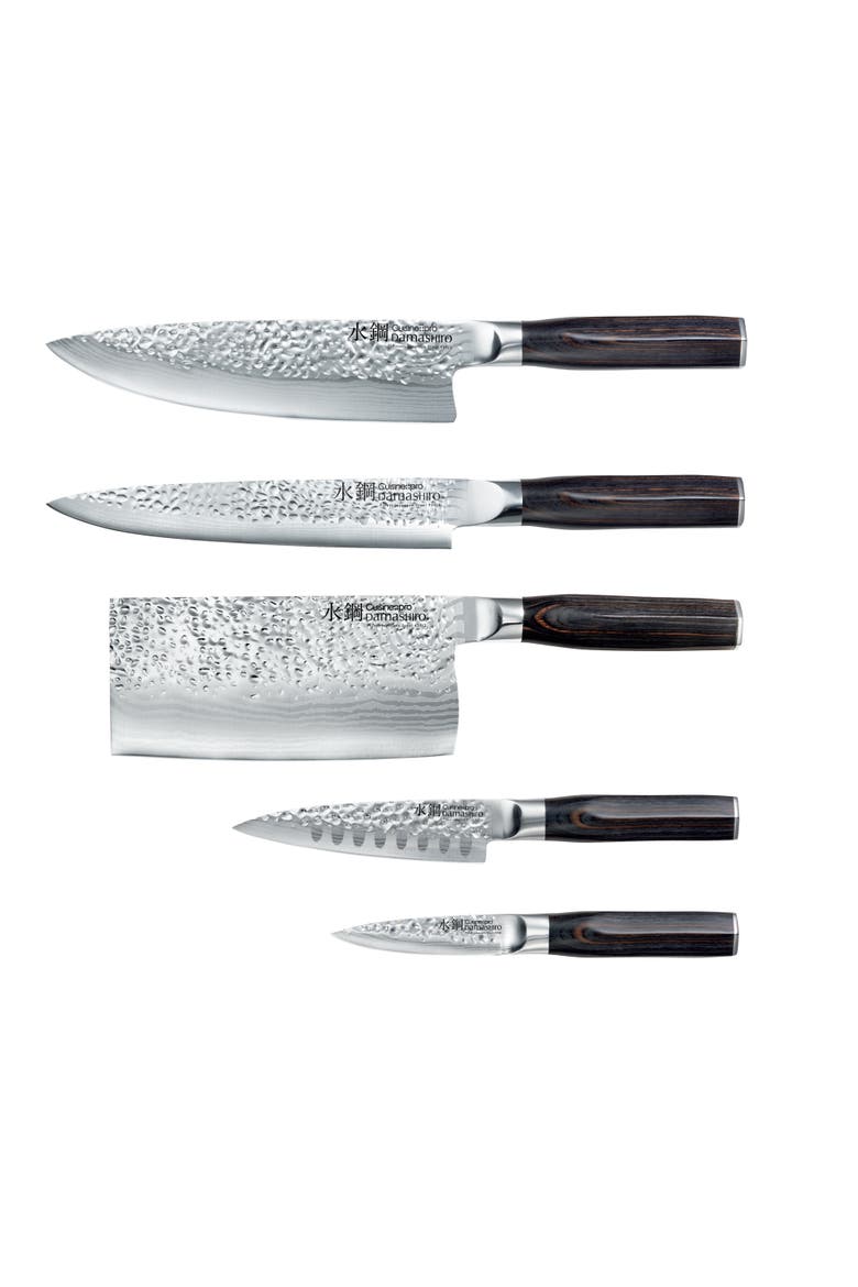 Damashiro EMPEROR® 7-piece Hikari knife block, Alternate, color, Silver