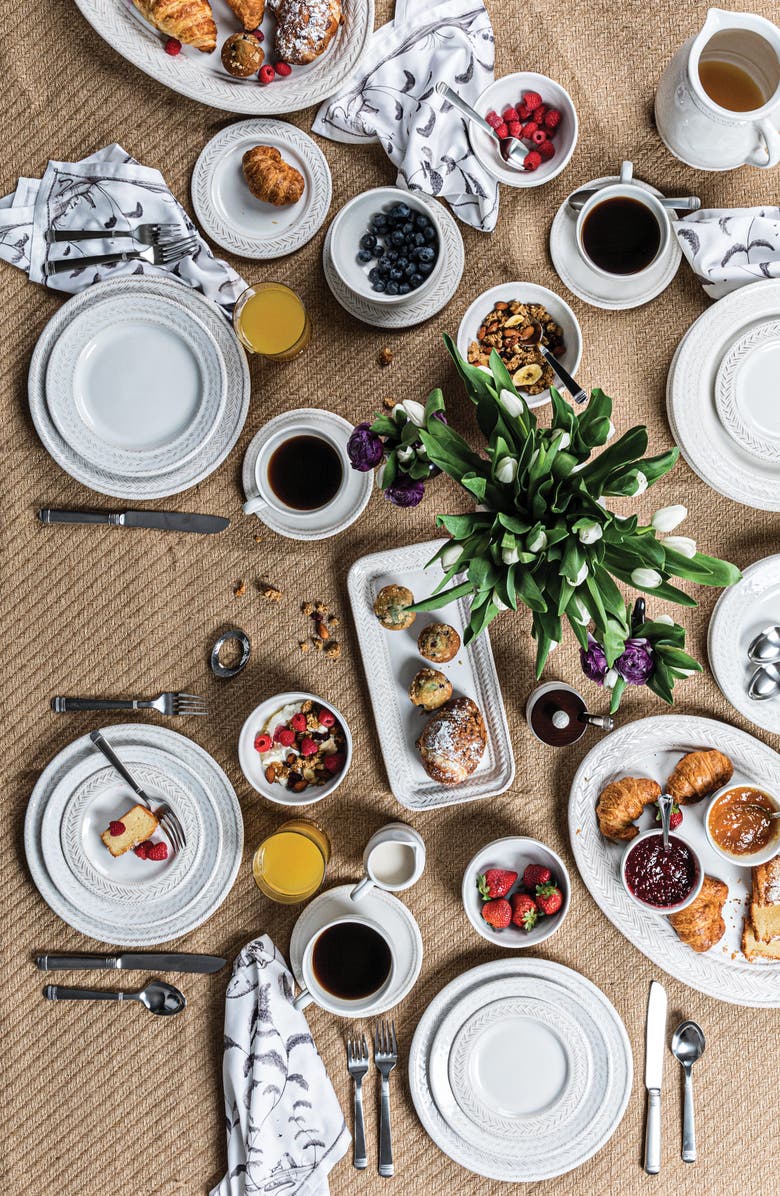 Juliska Le Panier 4-Piece Dinnerware Place Setting, Alternate, color, Whitewash