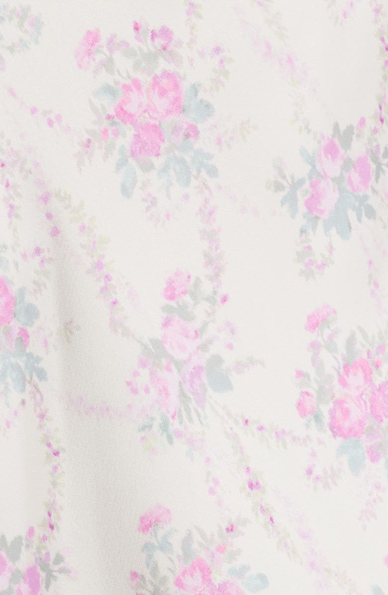 LoveShackFancy Malina Floral Lace Hem Skirt, Alternate, color,