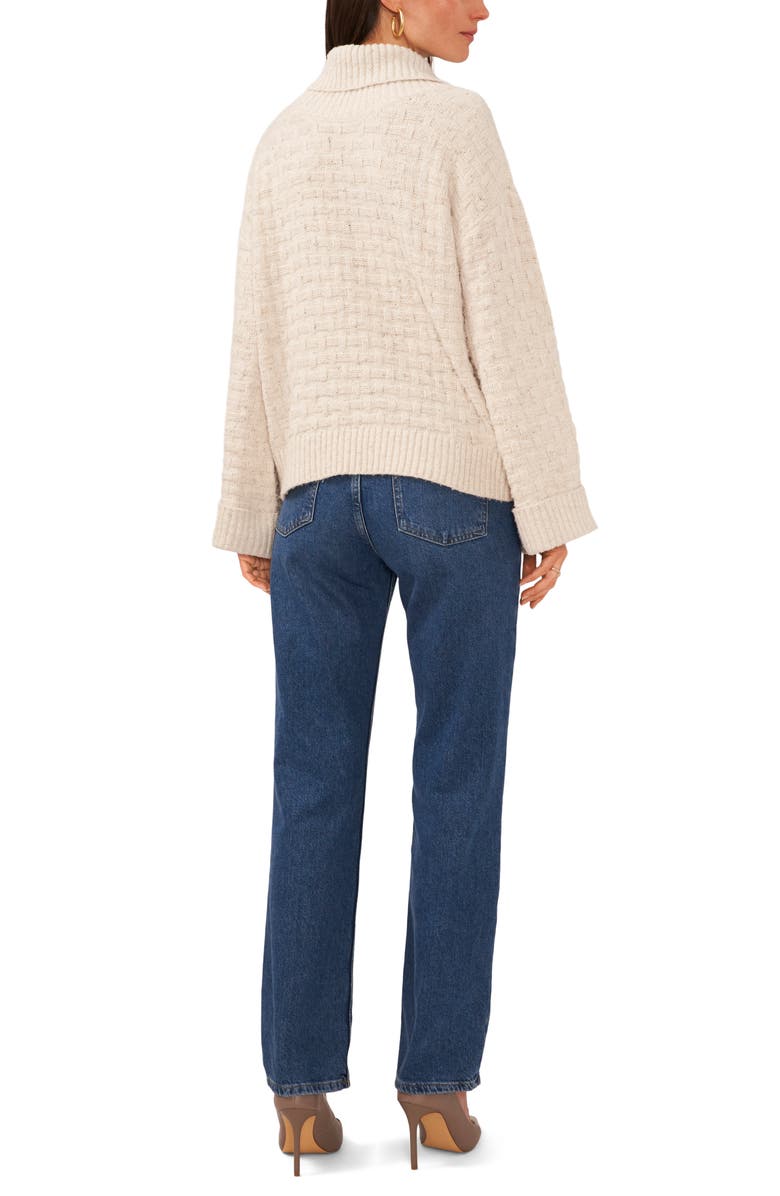 Vince Camuto Sequin Turtleneck Sweater, Alternate, color, 