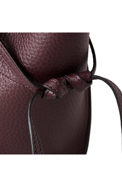 Mulberry Small Soft Bayswater Nubuck Leather Satchel In Black Cherry