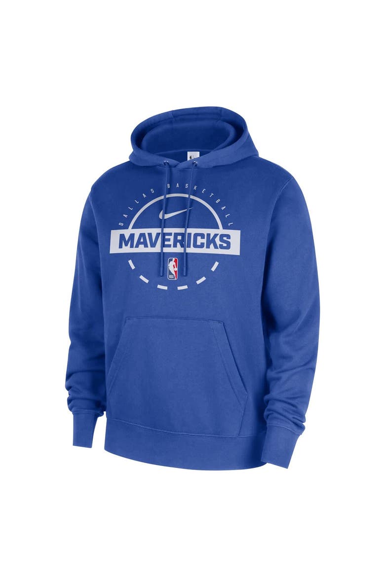 Men's Nike Blue Dallas Mavericks 2025/26 Authentic Practice Club Pullover Hoodie, Alternate, color, Blue