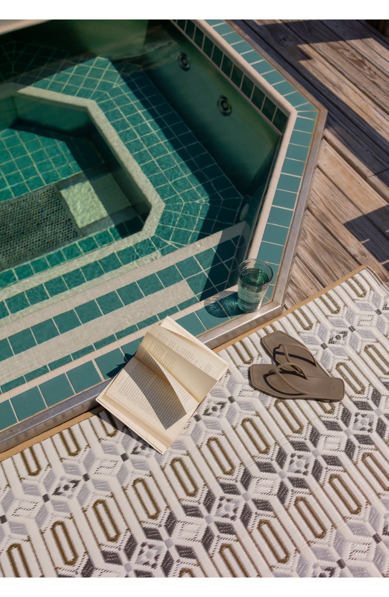 Mad Mats Moroccan Rug, Alternate, color, Cool Silver - 6'X9'