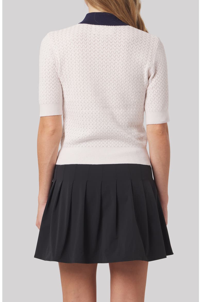 Christy Polo, Alternate, color, PINKY WHITE/ LEGACY NAVY BLUE