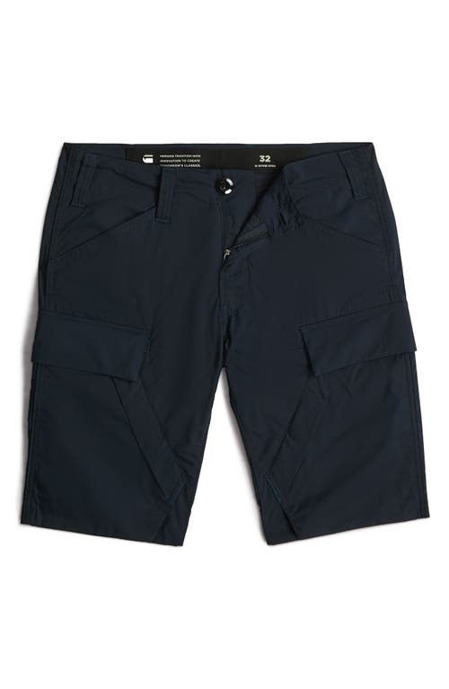 G-star 3d Regular Fit Cotton Blend Cargo Shorts In Blue
