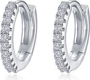 Lafonn Pavé Simulated Diamond Huggie Hoop Earrings