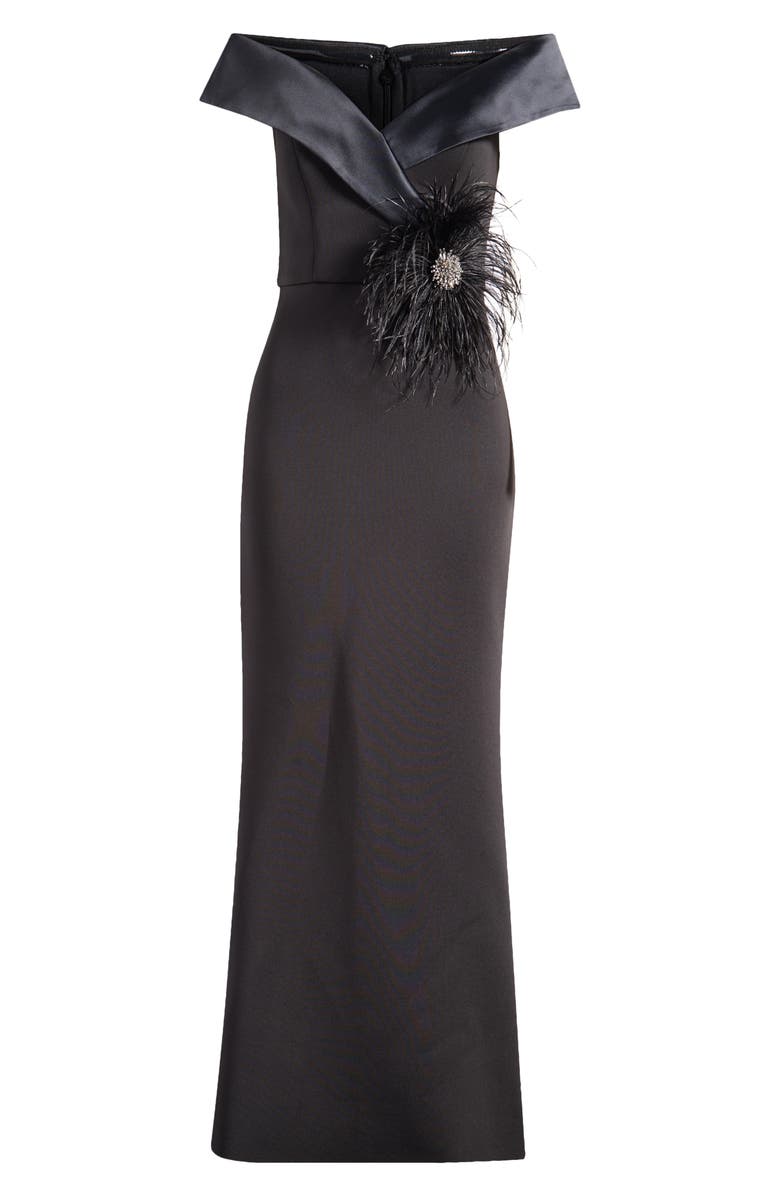 Eliza J Off the Shoulder Mermaid Gown, Alternate, color,