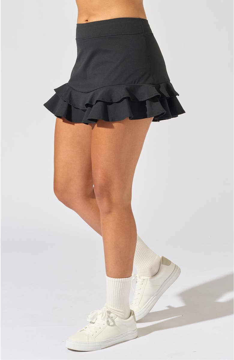 Bobbe Active Deuce Skirt, Alternate, color, Black