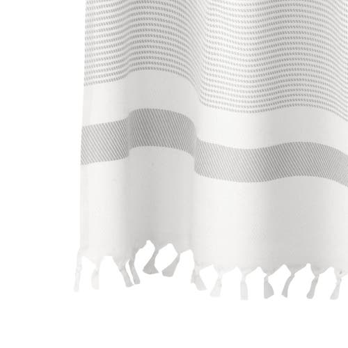 Olive And Linen Olive & Linen Pixel Shower Curtain In Gray