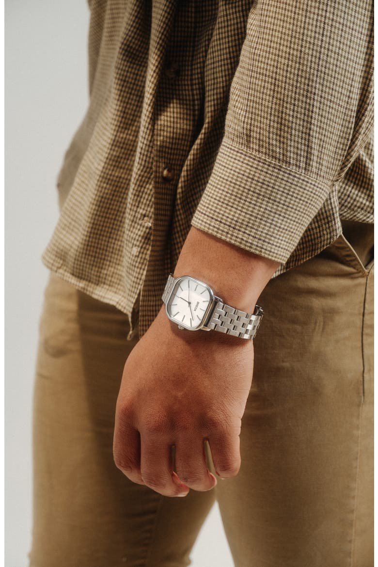 Visser Bracelet Watch, 35mm, Alternate, color, SILVER/ SILVER/ SILVER