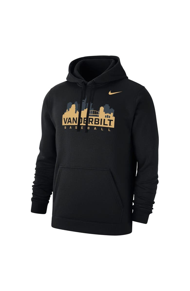 Nike Men's Nike Black Vanderbilt Commodores 2025 Baseball Week Club Fleece Pullover Hoodie, Alternate, color, 