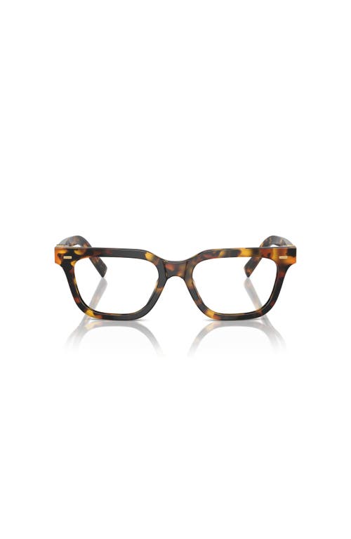 Miu Miu 53mm Rectangle Optical Glasses In Brown