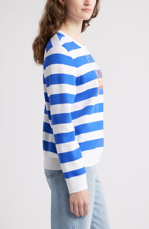 Caslonr Caslon(r) Stripe Embroidered Graphic Sweatshirt