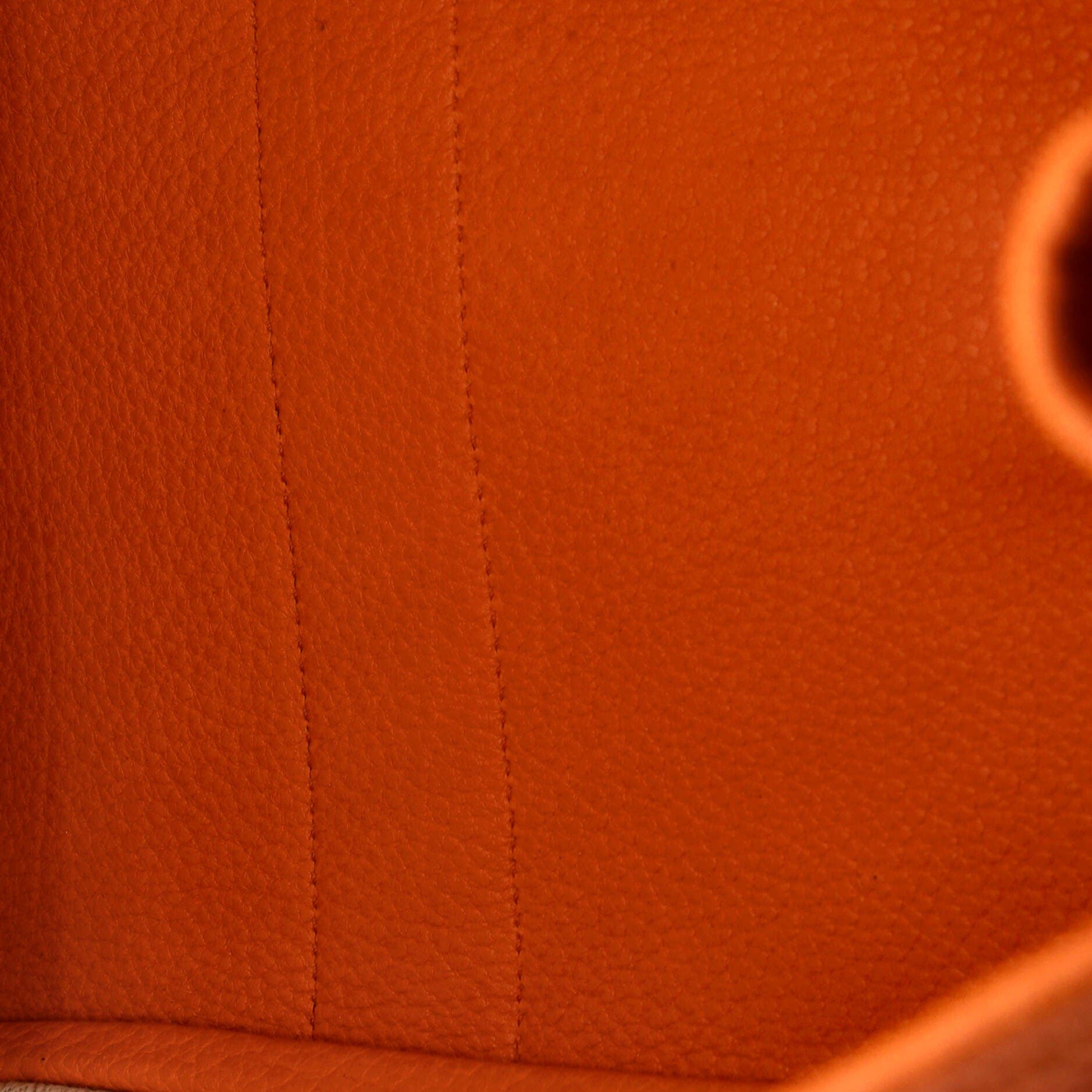 Pre-Owned Hermes Garden Party Tote Leather 36, Alternate, color, Orange H