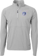 Cutter & Buck Men's Cutter & Buck Silver Saint Louis Billikens Adapt Eco Knit Hybrid Recycled Quarter-Zip Pullover Top