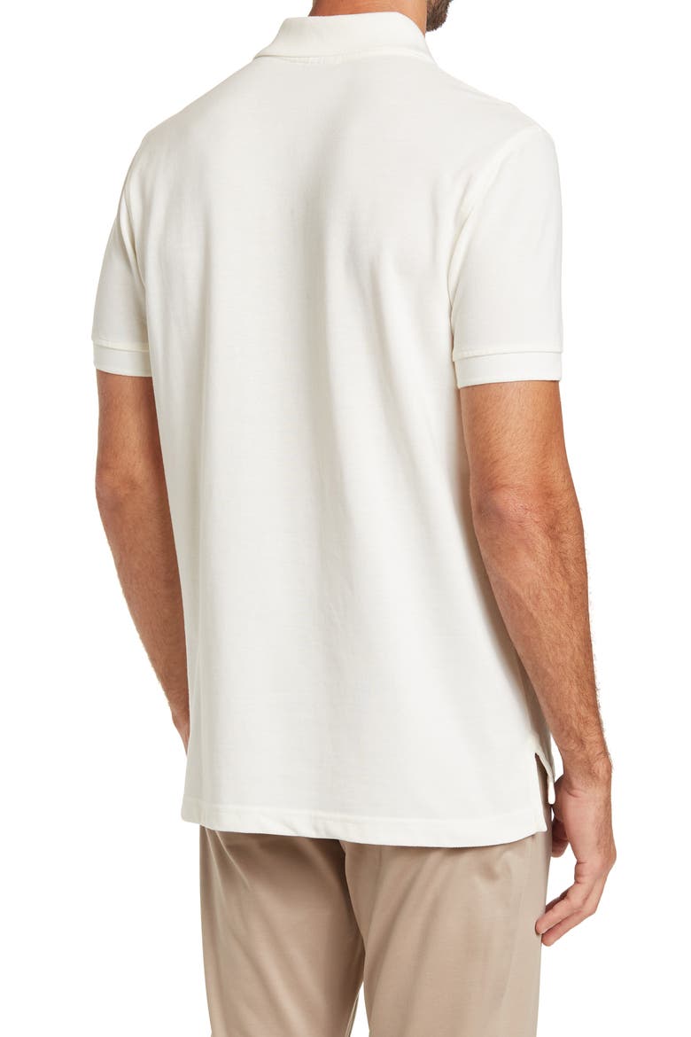 Solid Piqué Slim Fit Polo, Alternate, color, WHITE