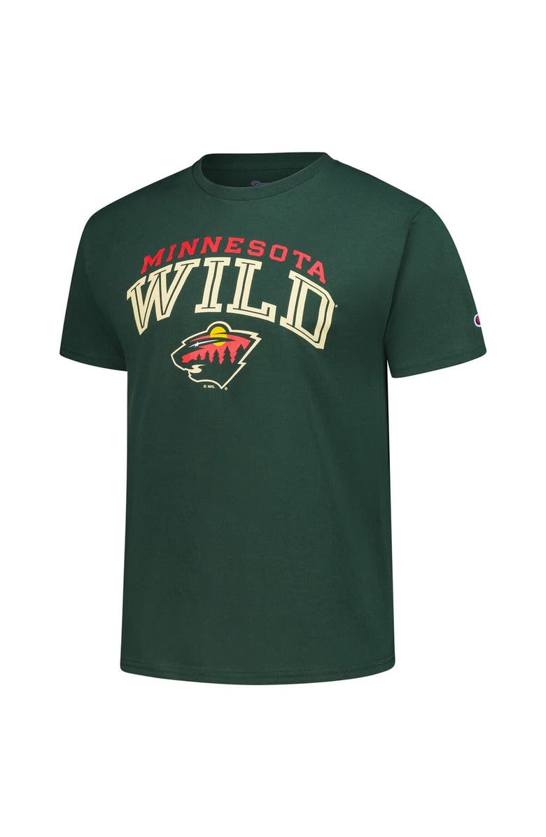 Champion Men's Champion Green Minnesota Wild Primary Logo T-Shirt, Alternate, color, 