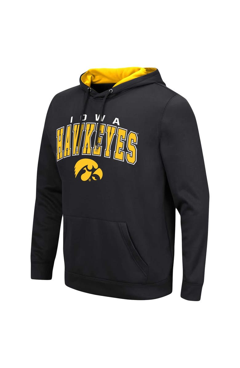 COLOSSEUM Men's Colosseum Black Iowa Hawkeyes Resistance Pullover Hoodie, Alternate, color, Black