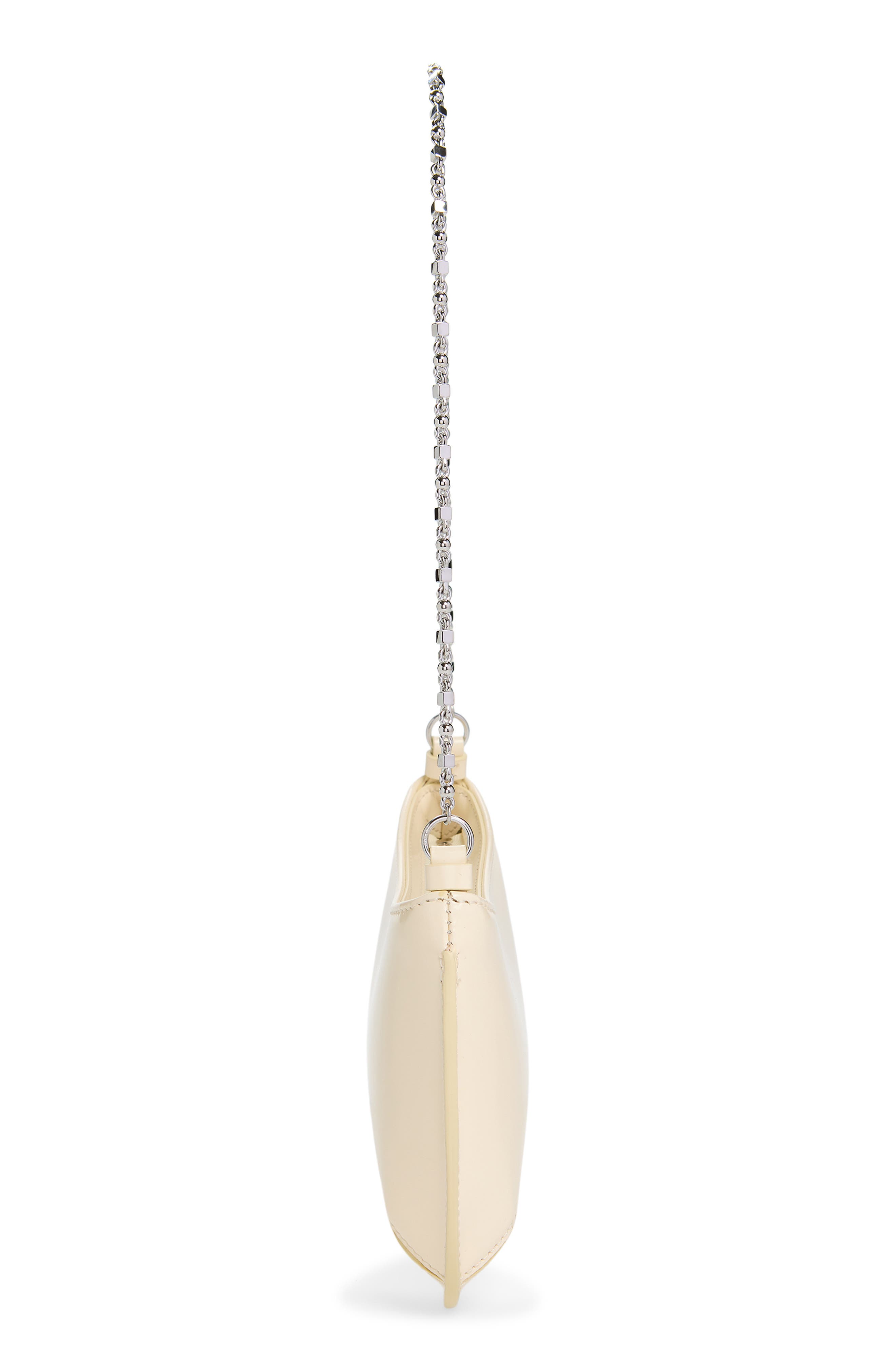 Le Petit Bisou Chaine Patent Shoulder Bag, Alternate, color, LIGHT IVORY 115