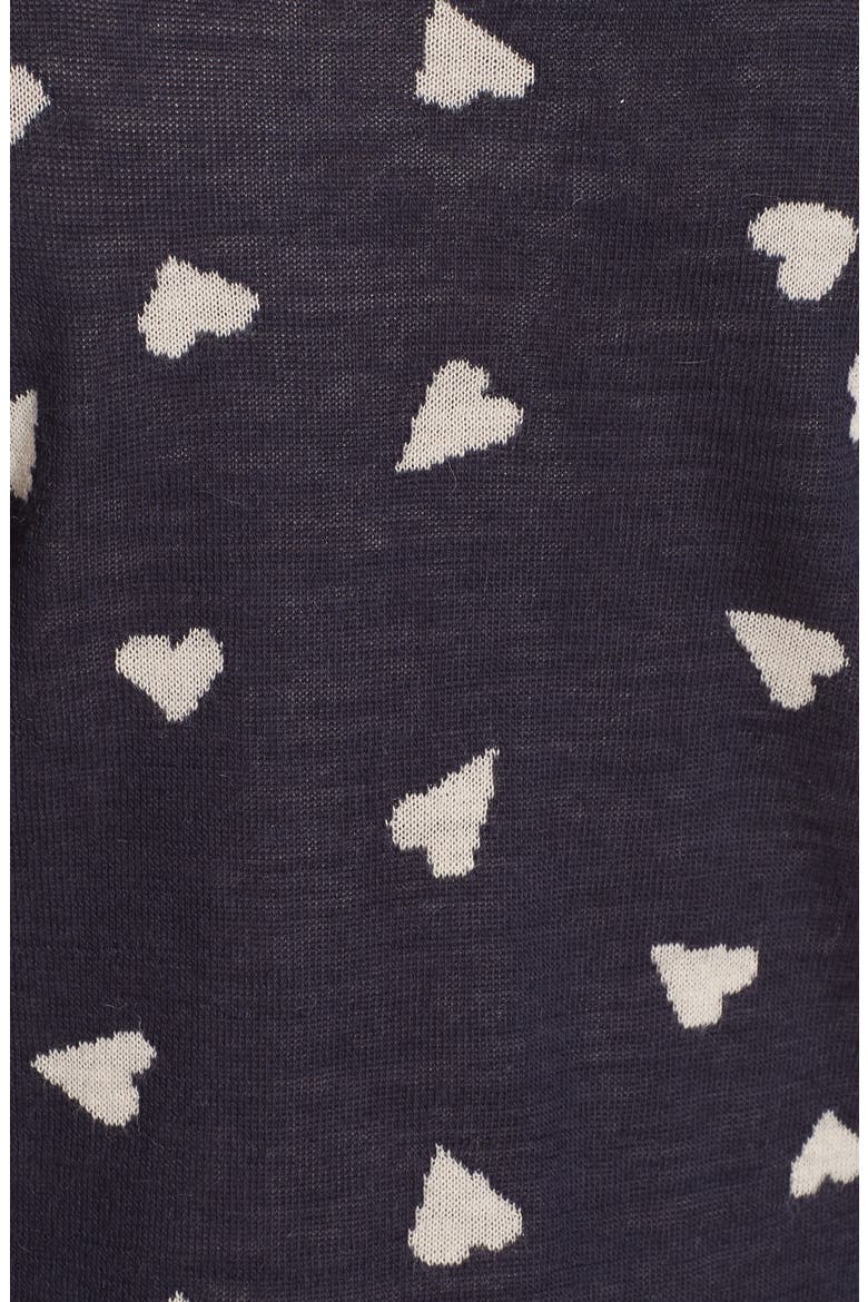 Heart Jacquard Sweater, Alternate, color, NAVY COMBO