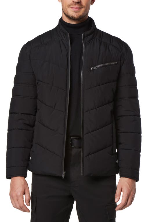 Andrew Marc Winslow Quilted Jacket in Black 