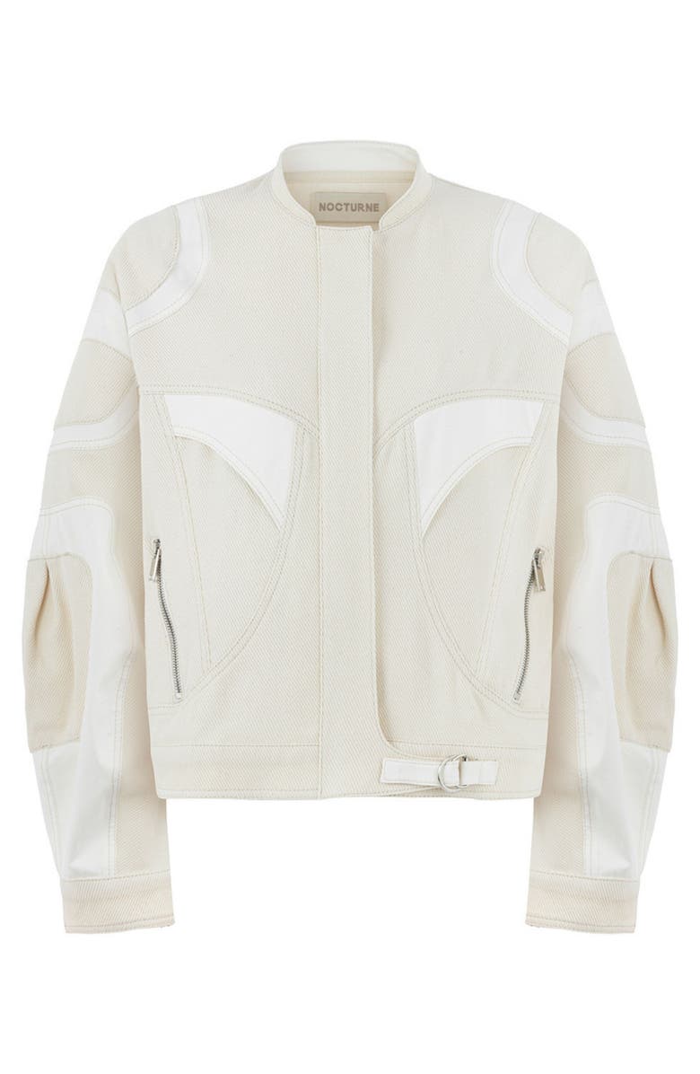 Nocturne Trimmed Bomber Jacket, Alternate, color,