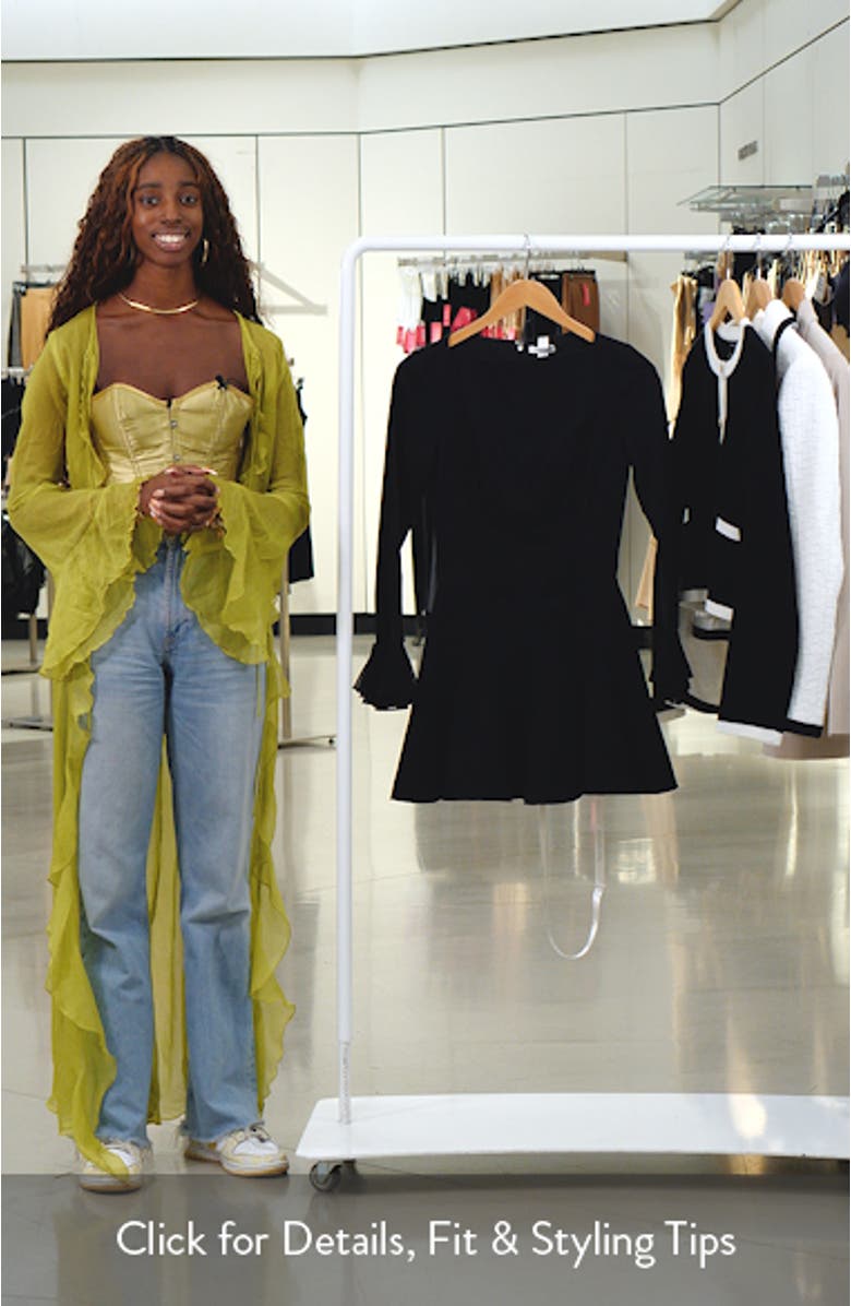 Long Sleeve Corset Minidress, sales video thumbnail