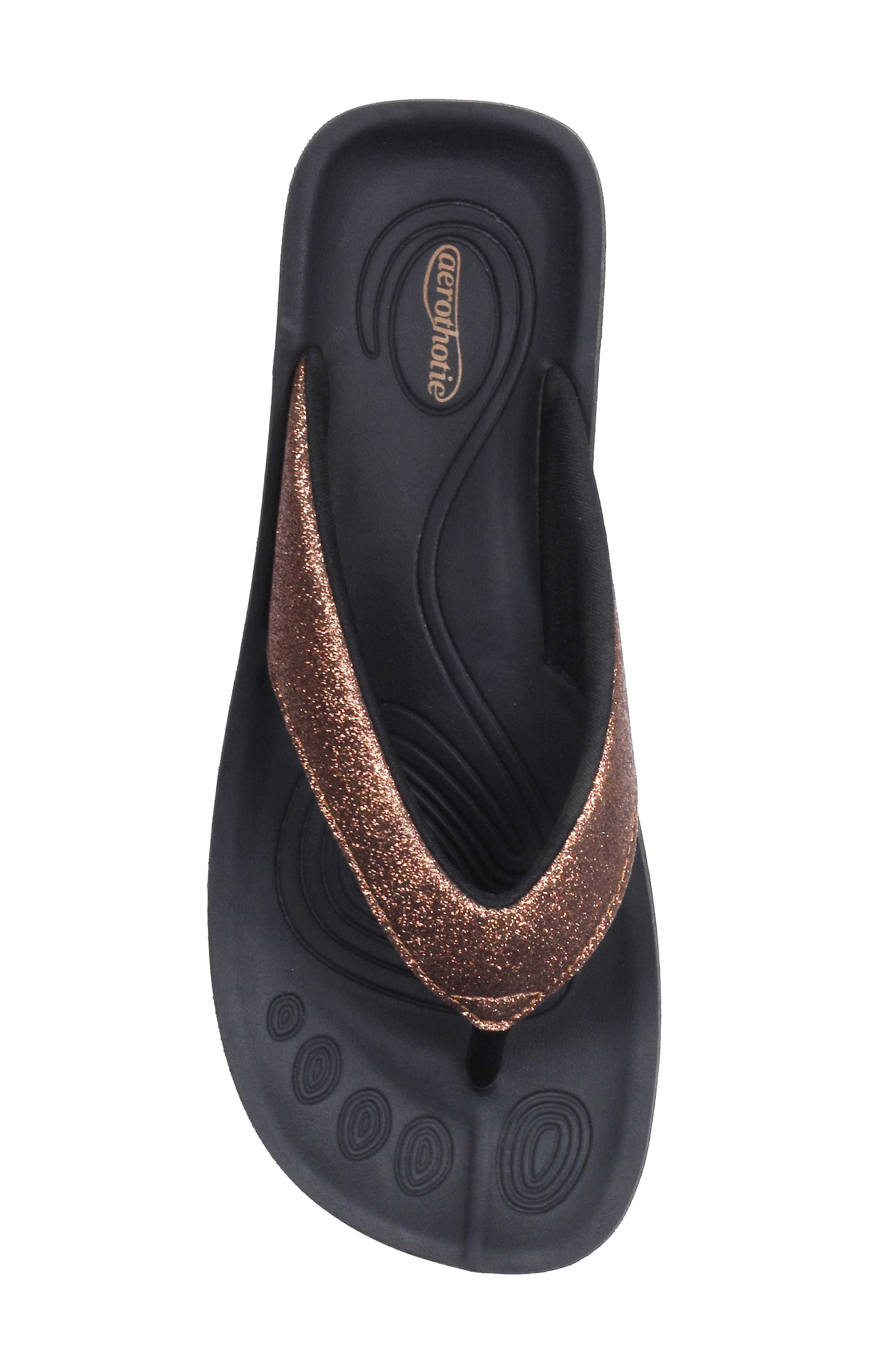 Crystal Mist Flip Flop, Alternate, color, BROWN