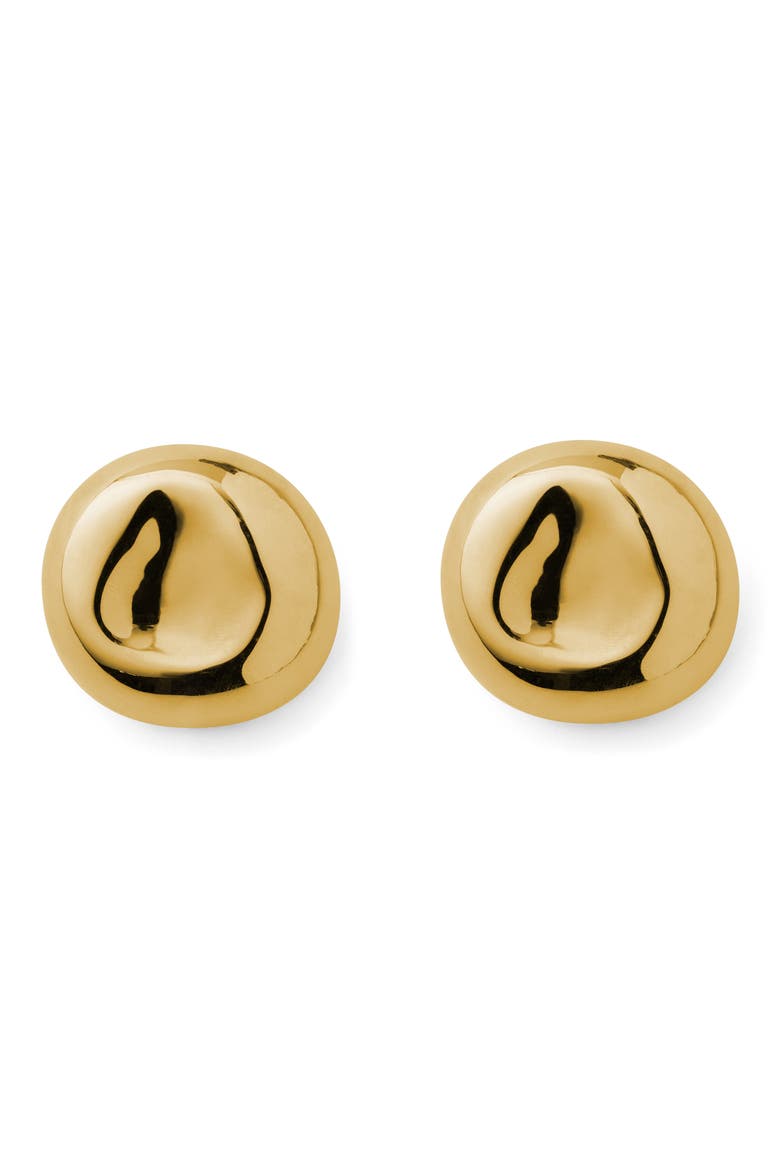 Lija Stud Earrings, Main, color, GOLD PLATED
