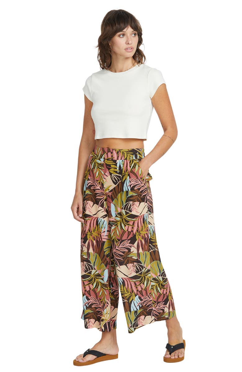 Volcom Jungle Luv Wide Leg Pants, Alternate, color, 