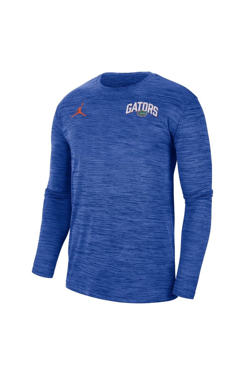 Jordan Brand Men's Jordan Brand Royal Florida Gators Sideline Game Day Velocity Performance Long Sleeve T-Shirt, Alternate, color, 