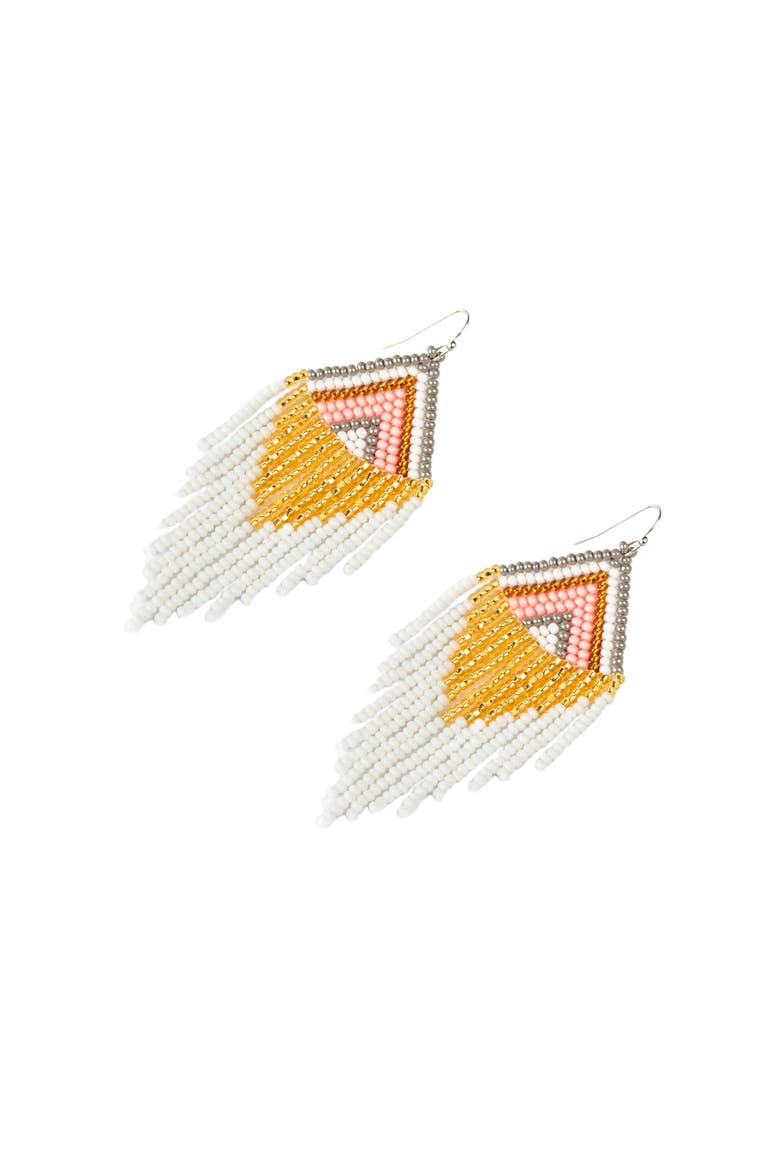 Embera Earrings, Alternate, color, Pink Multi