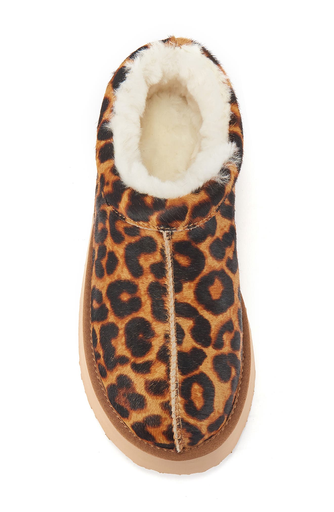 Australia Luxe Collective Outback Genuine Shearling Platform Slipper, Alternate, color, Leopard