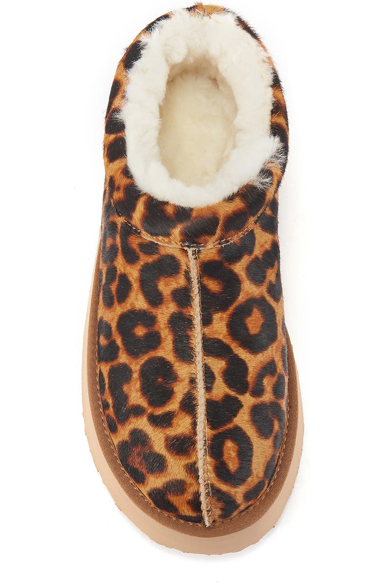 Australia Luxe Collective Outback Genuine Shearling Platform Slipper, Alternate, color, Leopard
