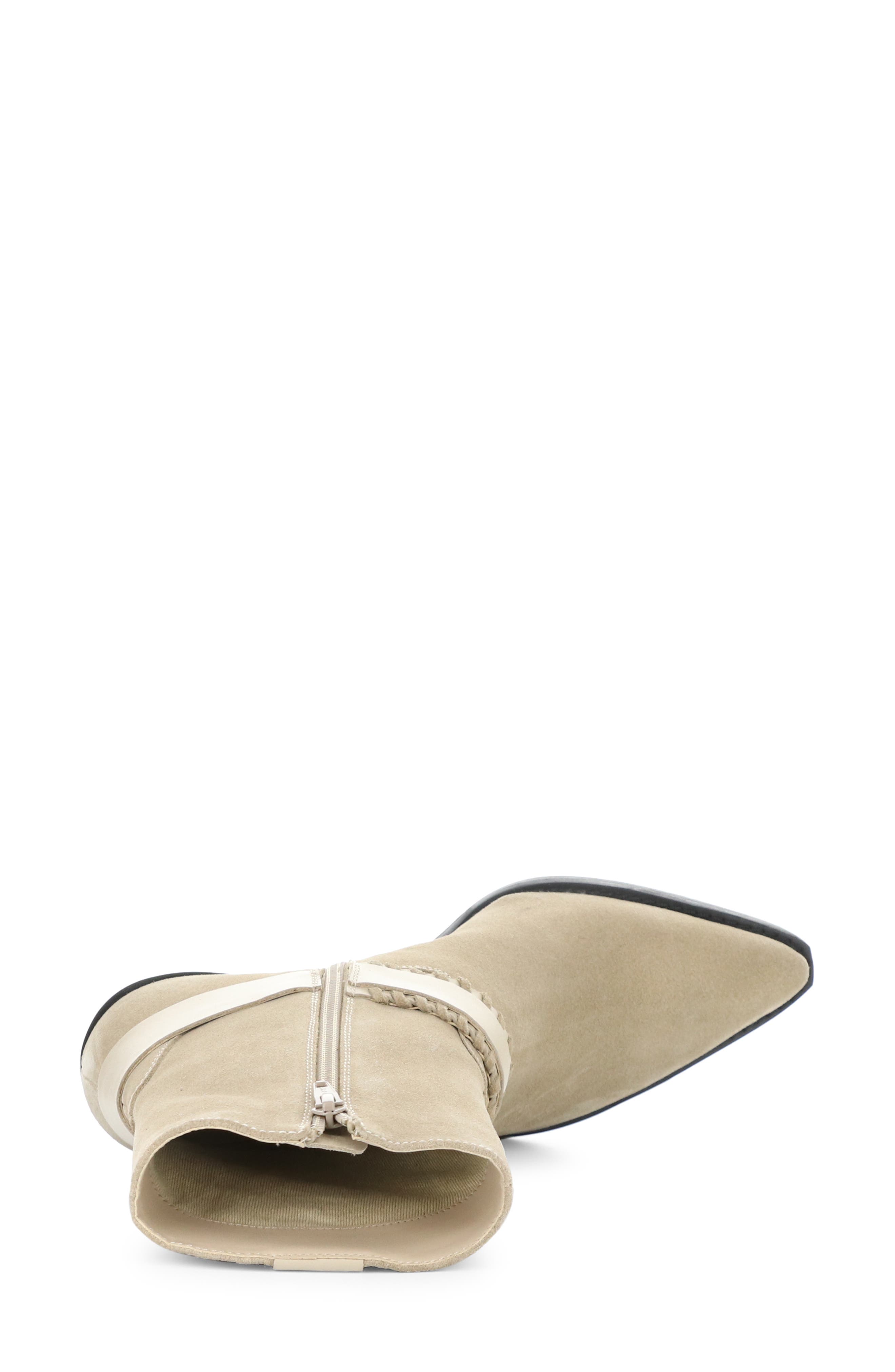 Bos. & Co. Tartan Bootie, Alternate, color, Beige Suede