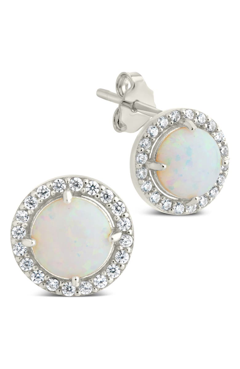Sterling Forever Malani Stud Earrings, Main, color, 