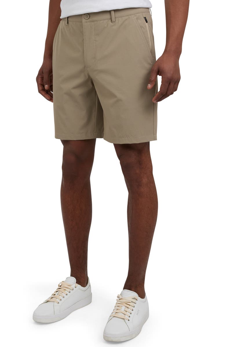 DKNY SPORTSWEAR Kelton Tech Chino Shorts, Alternate, color, Cafe