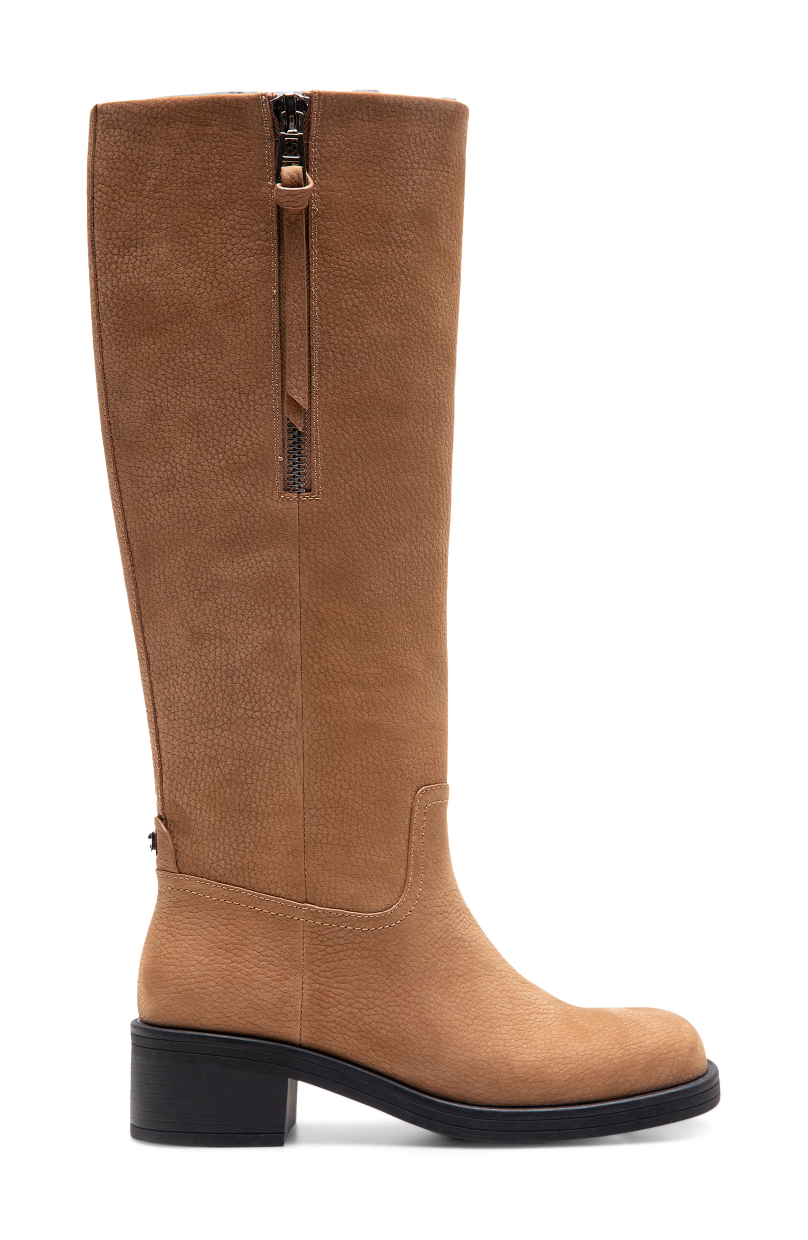 Aerosoles Morisson Knee High Boot, Alternate, color, Camel Pebbled Nubuck