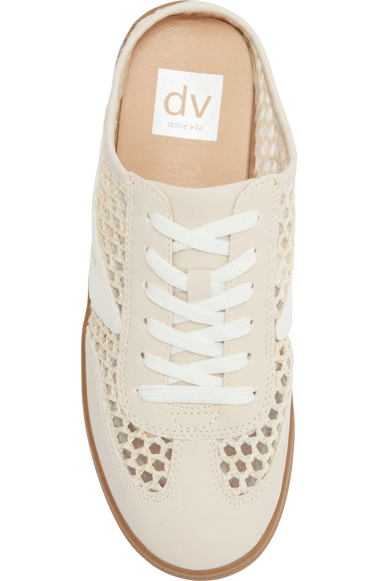 DV by Dolce Vita Vitally Faux Shearling Lined Mule Sneaker, Alternate, color, Off White Woven