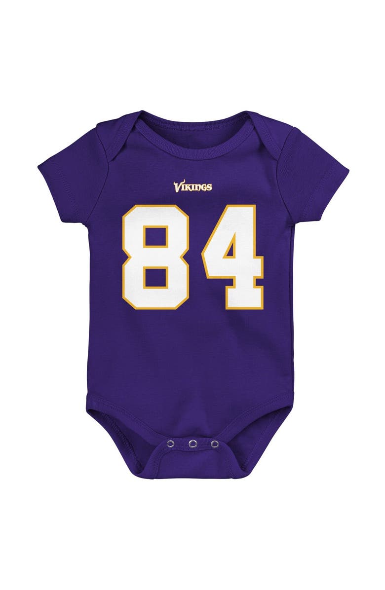 Mitchell & Ness Infant Mitchell & Ness Randy Moss Purple Minnesota Vikings Mainliner Retired Player Name & Number Bodysuit, Alternate, color, Purple