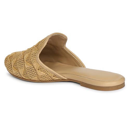 Jelavu Andrea Raffia Slip-on Mule In Beige