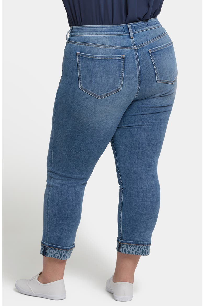 Marilyn High Waist Printed Cuff Ankle Jeans, Alternate, color, BARCELONA BREEZE