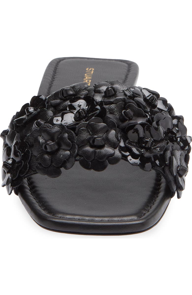 Stuart Weitzman Meadow Slide Sandal, Alternate, color, Black