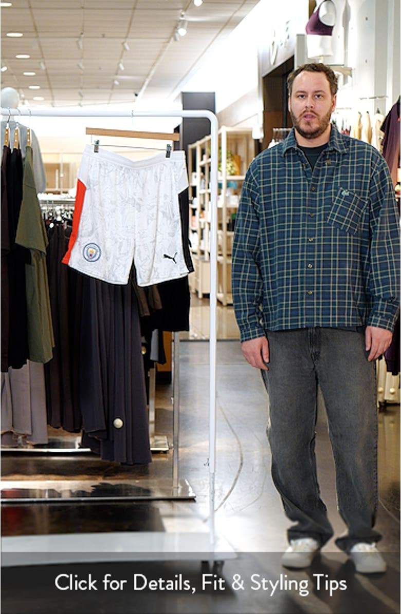 x KidSuper MCFC Replica Performance Mesh Soccer Shorts, sales video thumbnail