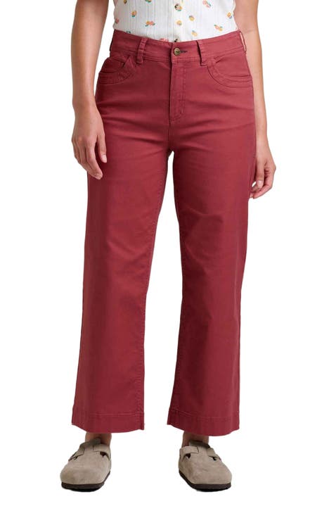 国内未入荷 STARTEXCEEDEND - Cyberpunk Red Wide-Leg Pants BOLT STRIPE HI RISE WIDE-LEG GYPSY JEAN - RED – Aviator Nation