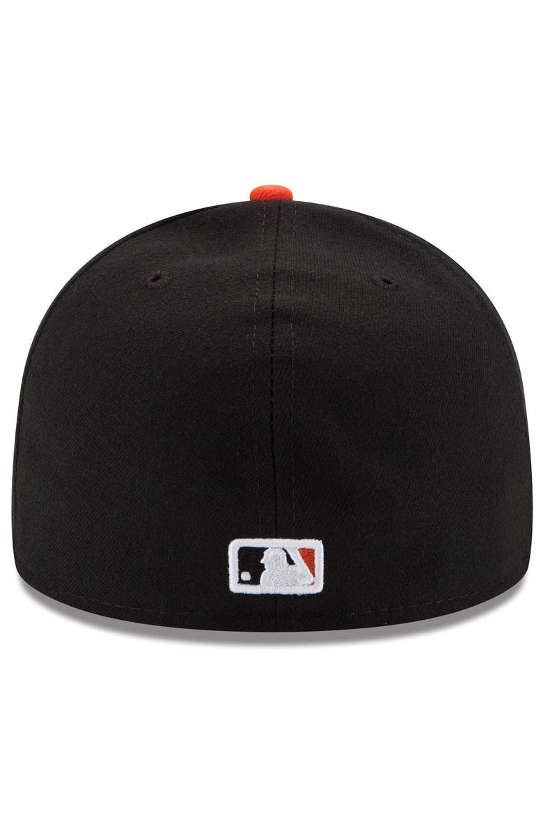 Men's New Era Black/Orange San Francisco Giants Authentic Collection On-Field 59FIFTY Fitted Hat, Alternate, color, BLACK
