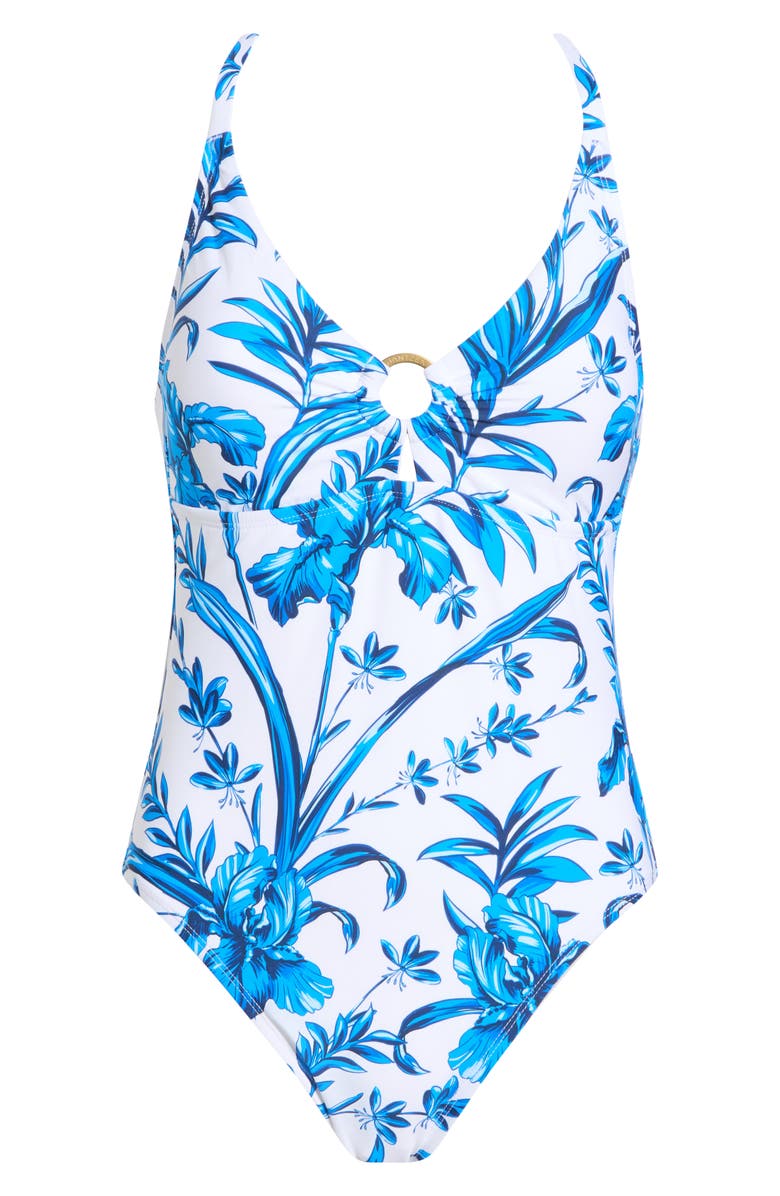 JANTZEN Paris One-Piece Swimsuit, Alternate, color, White